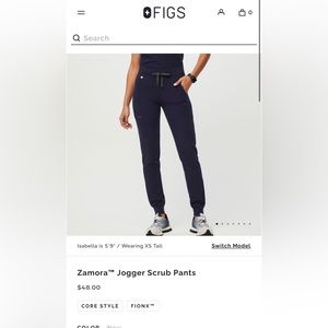 Figs Zamora Jogger Scrub Pants Navy Medium